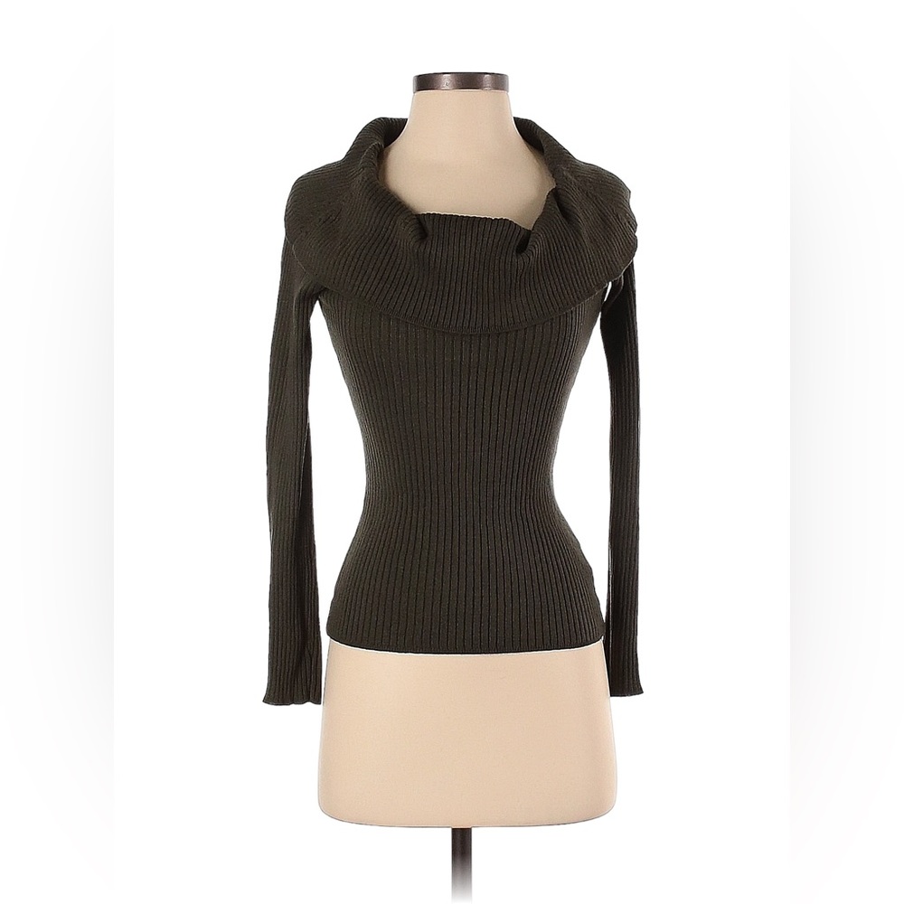 Jennifer Lopez Rib Olive 🫒 Pull over Sweater, Blouse, Size M